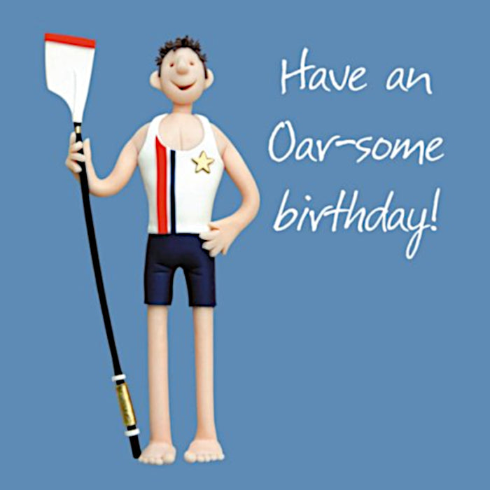 Erica Sturla - Oarsome Birthday Male -  Rowing Birthday Card