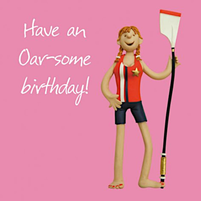 Erica Sturla - Oarsome Birthday Female -  Rowing Birthday Card