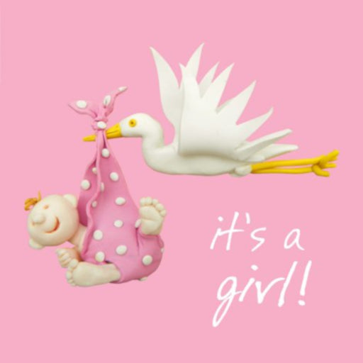 Erica Sturla - It's A Girl - New Baby Card