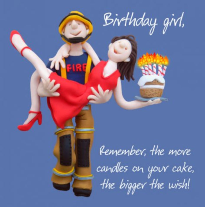 Erica Sturla - The Bigger The Wish - Fireman Birthday Card