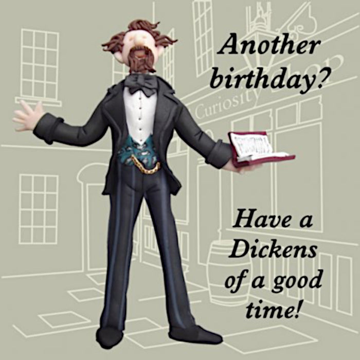 Erica Sturla - Dickens of a Good Time - Charles Dickens Birthday Card