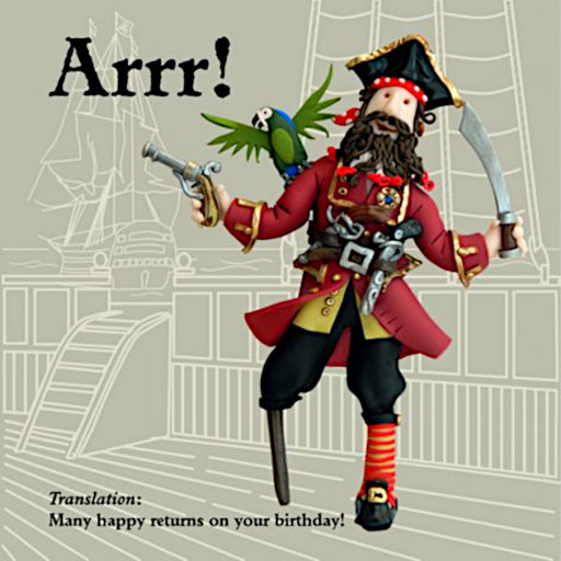 Erica Sturla - Arrr! - Pirate Birthday Card