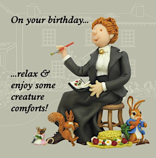 Erica Sturla - Creature Comforts - Beatrix Potter Birthday Card