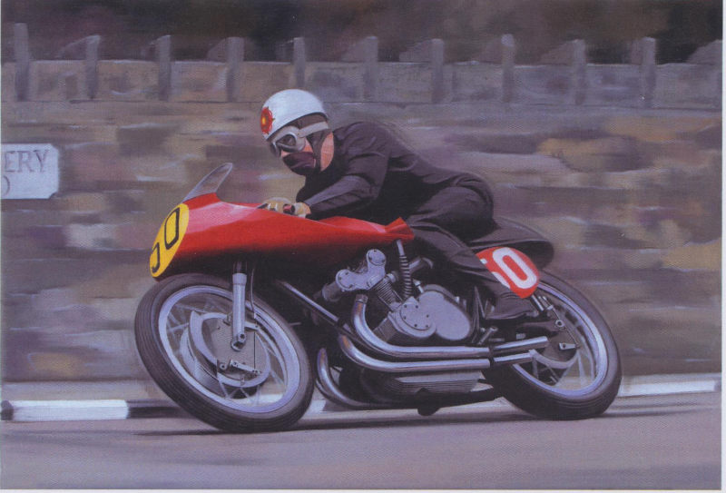 Graham Bosworth - Geoff Duke - Gilera 500-4