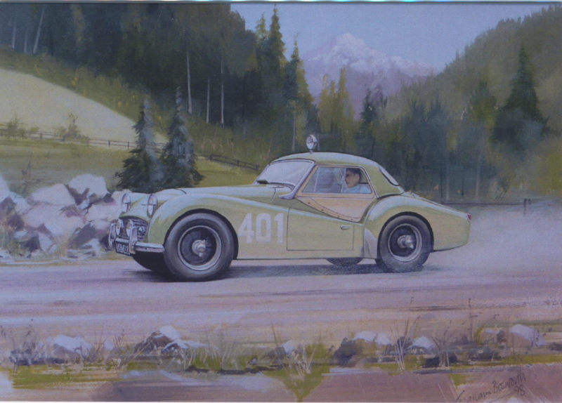 Graham Bosworth - Alpine Rally - Triumph TR3A