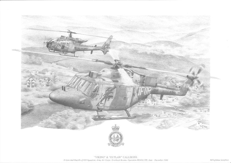 Westland Lynx and Gazelle - Army Air Corps