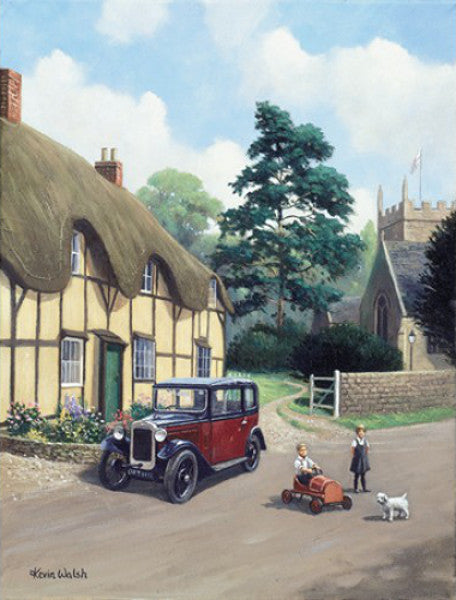 Kevin Walsh - Two Cars in the Village - Austin Seven