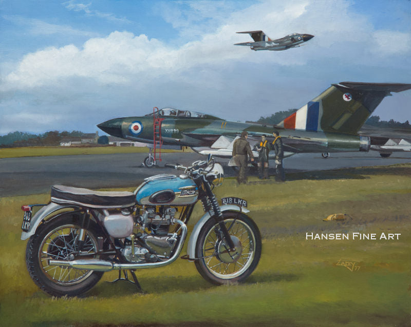 Lee Lacey - The Big Twins- Triumph Bonneville and Gloster Javelin (W)