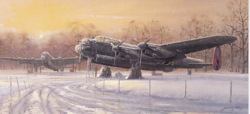 Philip E. West - A Winter's Dawn - Avro Lancaster