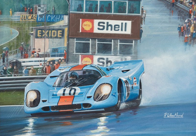 Why Doesn't Someone Tell Pedro It's Raining - Gulf Porsche 917 - Pedro Rodriguez