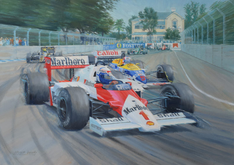 Down To The Wire - Alain Prost Original Painting