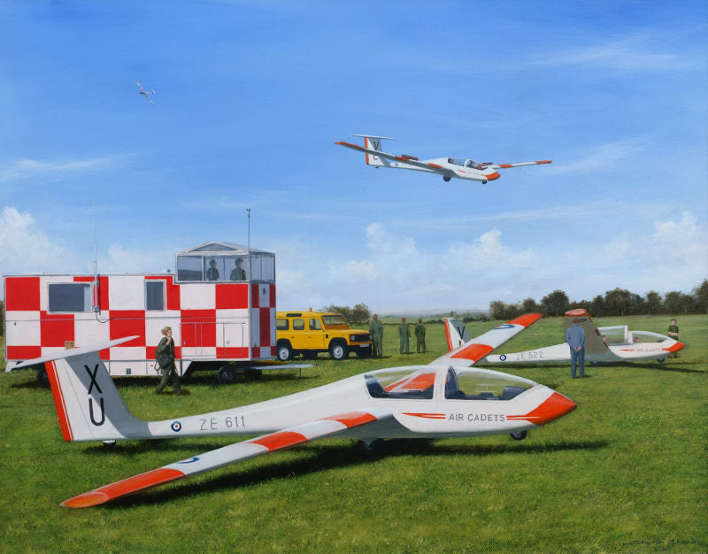 Grob Viking Air Cadets Aviation Painting Art Print By Aviation Artist grob-viking-air-cadets-aviation-painting-art-print-by-aviation-artist