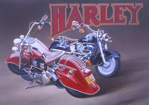 Charles J. Thompson - Harley-Davidson Motorcycle Blank Card (W)