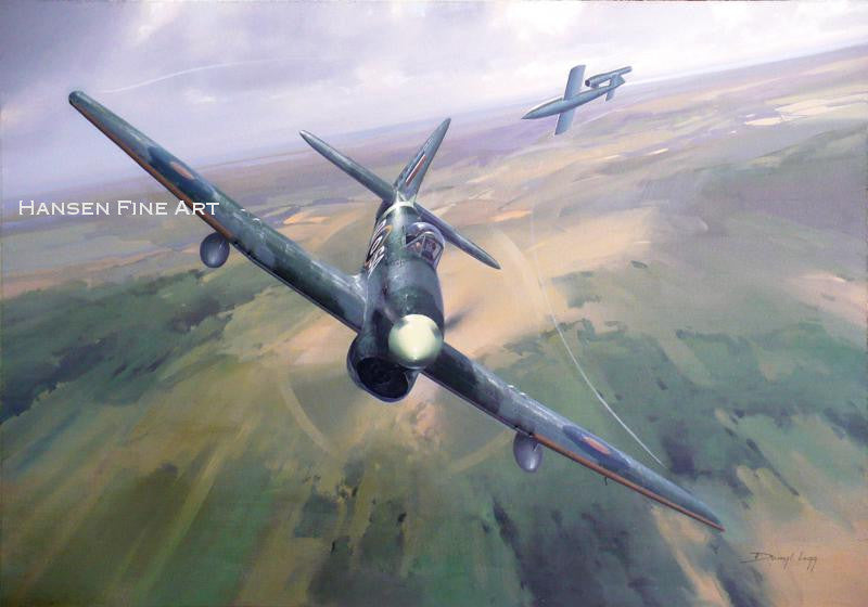 Hawker Tempest Aviation Art Limited Edition Print - 486 Squadron by ...