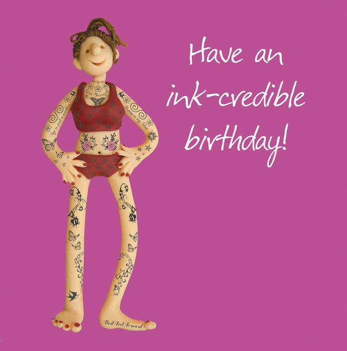 Erica Sturla - Ink-credible Birthday - Female Tattoo Birthday Card