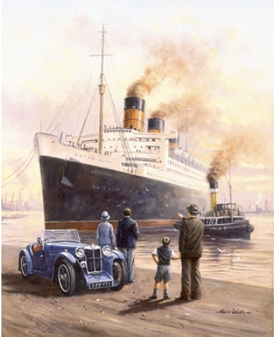 Kevin Walsh - Evening Departure - RMS Queen Mary