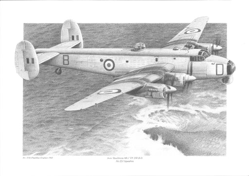 Avro Shackleton MR.1 224 Squadron Original Pencil Drawing