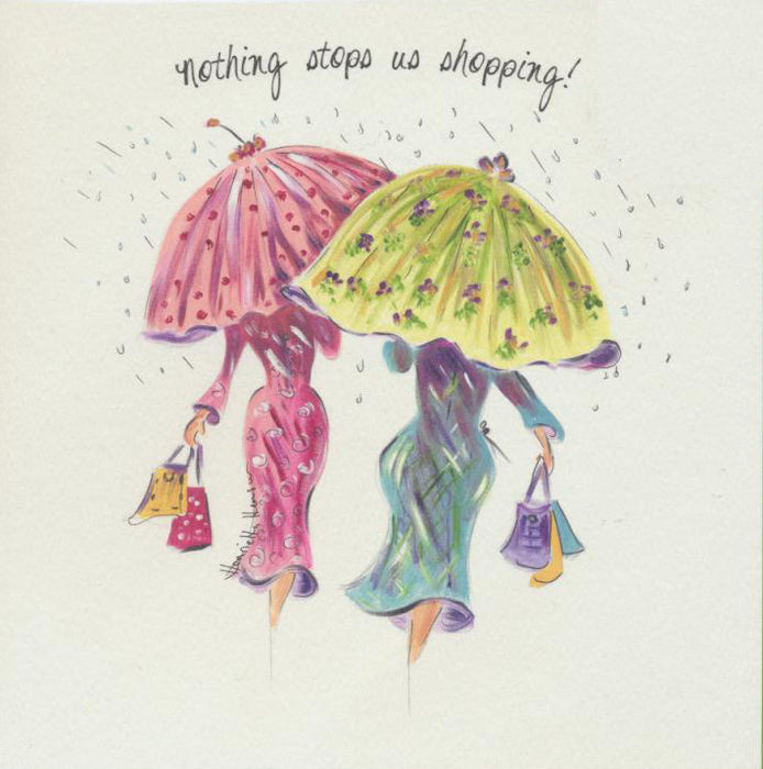 Shopping and Fashion Art Ladies Birthday Card suitable for Mum ...