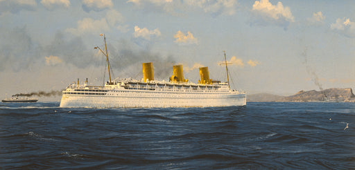 Nearing Gibraltar - RMS Empress of Britain