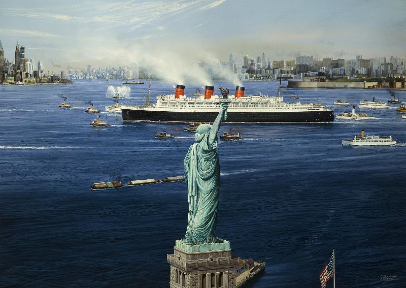 The Queen's Arrival - RMS Queen Mary