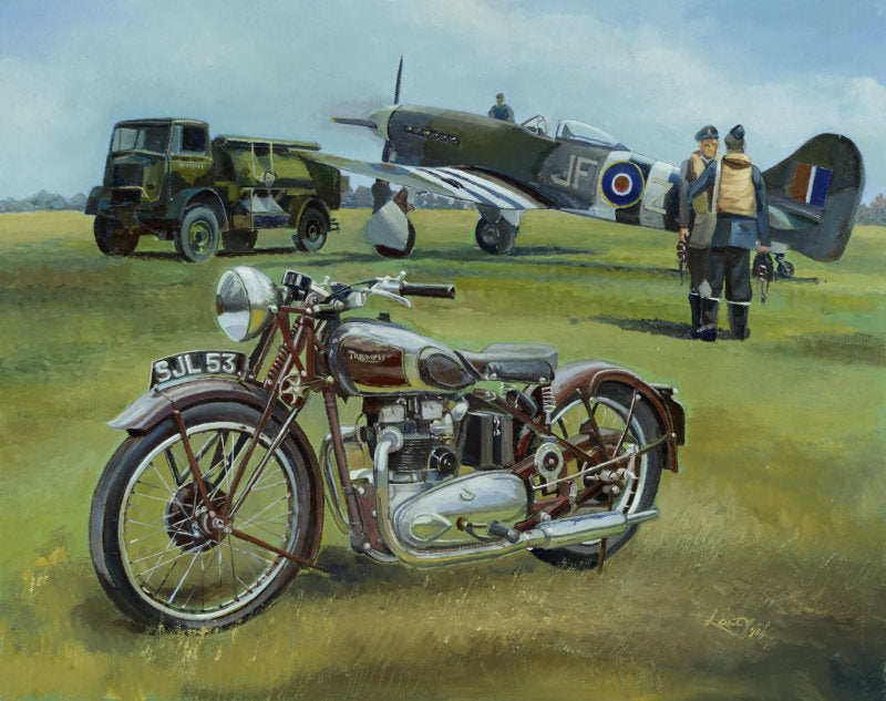 The Speed Twins - Triumph Speed Twin & Hawker Tempest