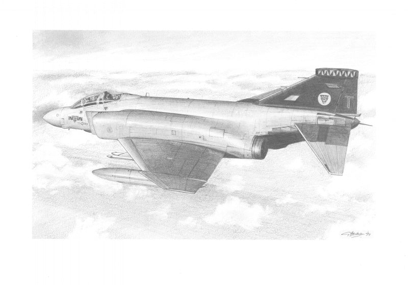 McDonnell Douglas FGR.2 Phantom 74 Squadron Original Drawing