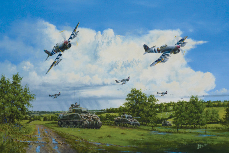 Approaching Thunder - Hawker Typhoon & Sherman Firefly