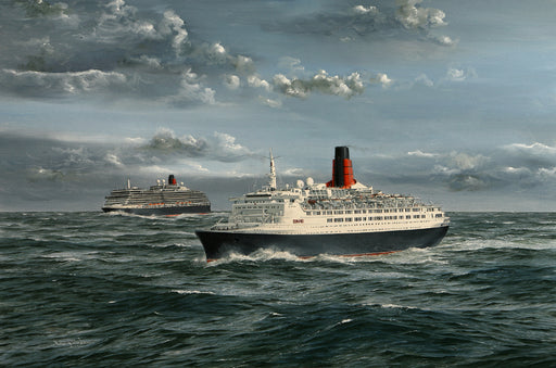 Sailing in Tandem - Queen Victoria & QE2