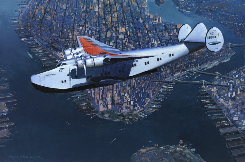 Pan Am Aviation Art - Airplane Picture - Yankee Clipper - Boeing Model 314  — Hansen Fine Art