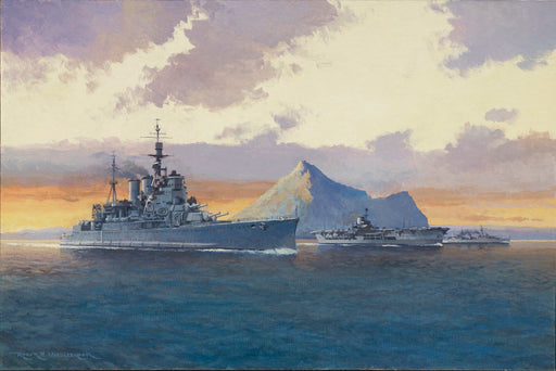 Force H at Gibraltar - HMS Renown