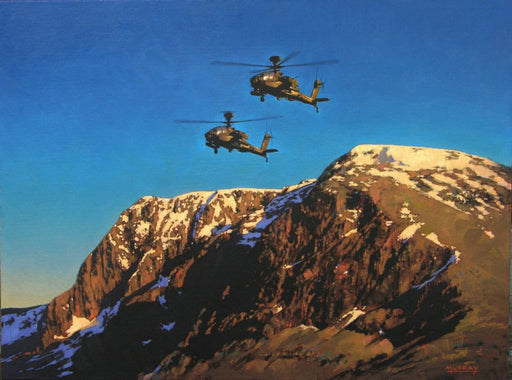 No Hiding Place - AH-64 Apache Original Painting