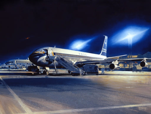 Roger Murray - Nightlife - Boeing 707 - BOAC Card (W)
