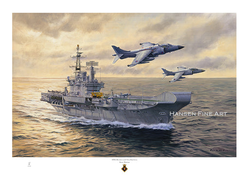 HMS Hermes & Sea Harriers