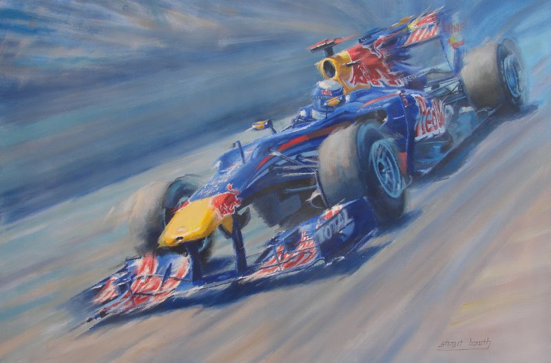 Red Bull - Sebastian Vettel Original Painting