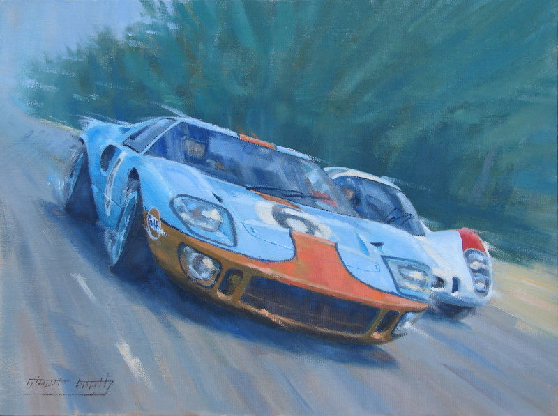 Close Finish - Jackie Ickx - Ford GT40 Original