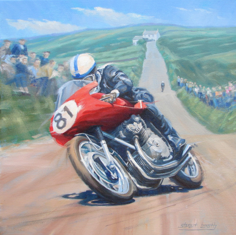 John Surtees Motorcycle Racing Art Print of the MV Agusta 500/4 during ...