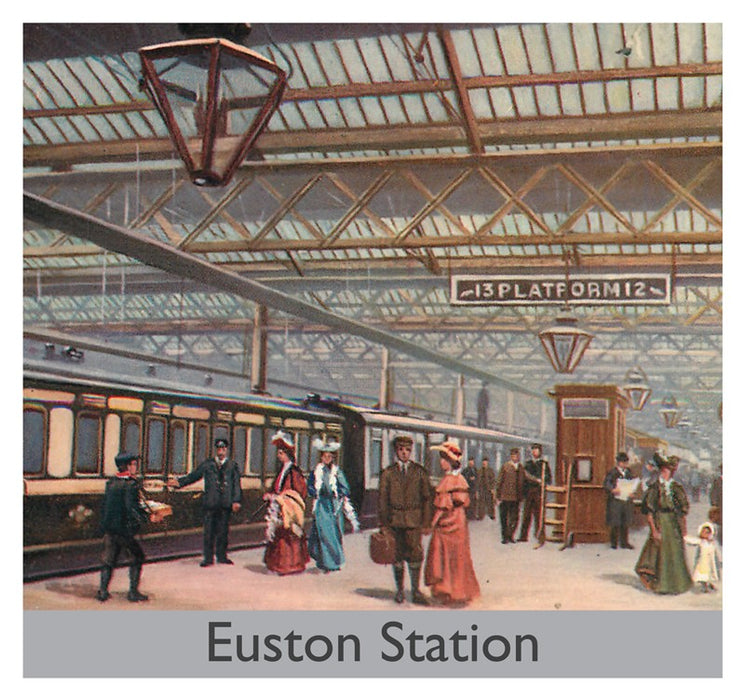 Euston Station Poster Card
